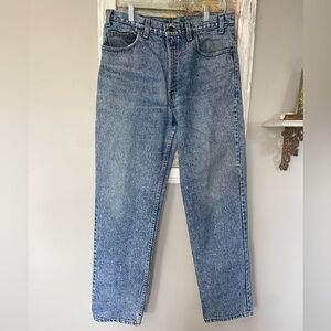 Vtg 80s Levi’s 540 Jeans Acid Washed Stone Red Tab USA Made Straight Leg 30X32